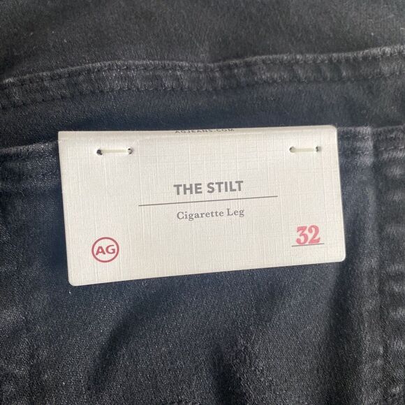 Adriano Goldschmied Women's Black The Stilt Cigarette Leg Skinny Jeans NEW 32R - Picture 5 of 8